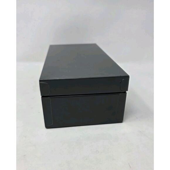 Mid Century Metal Money Box Vintage Grey Mold Master 10x5x3 No Key - Picture 4 of 13